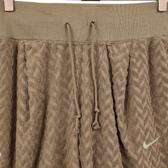 Nike Womens S Tan Everyday Modern High Rise Textured Joggers - Picture 3 of 14